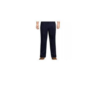 Lands' End Mens Twill‎ Dress Pants Navy Blue Classic Clothing Size 34x30 426845